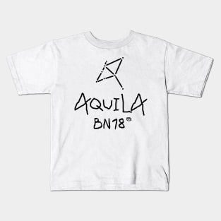 Aquila Constellation by BN18 Kids T-Shirt